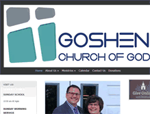 Tablet Screenshot of goshenchurchofgod.org